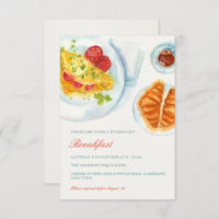 Elégant Petit Déjeuner d'affaires Invitation Réuni