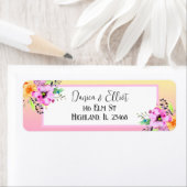 Elegant Petunias Bloemengeel en roze Etiket (Insitu)