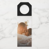 Elegant Photo Calligraphy Wedding Flessenhanger (Voorkant)