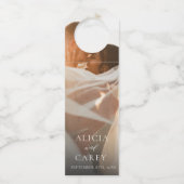 Elegant Photo Calligraphy Wedding Flessenhanger (Achterkant)