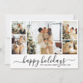 Elegant Photo Collage Kerstfeestdag Kaart (Voorkant)