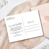 Elegant Photo Collage Wedding Hartelijk dank Briefkaart
