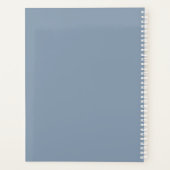 Elegant Photo Dusty Blue Verloving Wedding Planner (Achterkant)