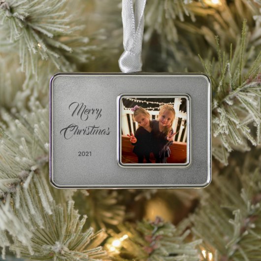Elegant Photo Framed Ornament (Boom)