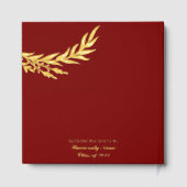 Elégant Photo Graduation Party Bourgogne et or (Verso)