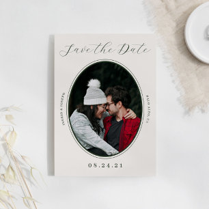 Elegant Photo Lijst Flat Save the Date Kaart