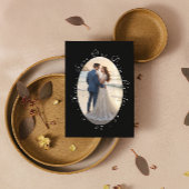 Elegant Photo Lijst QR Code De datum opslaan Kaart