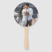 Elegant Photo Modern Wedding Handwaaier (Achterkant)