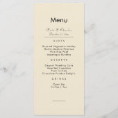 Élégant Photo moderne personnalisée Code Qr Menu m (Dos)