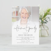 Elegant Photo Overlay Retirement Party nodigt uit Kaart (Staand voorkant)