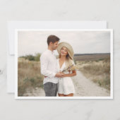 Elegant Photo Pampas Grass Wedding Save the Date (Dos)