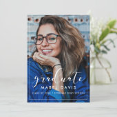 Elegant Photo remise de diplômes invitation (Debout devant)