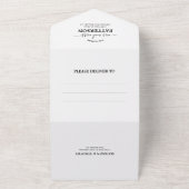 Elegant Photo Script Simple Typography Weddenschap All In One Uitnodiging (Buitenkant)