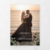 Elegant Photo Tri-Fold Wedding Invitation (Page de couverture)