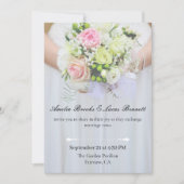 Elegant Photo Wedding Invitation Card (Devant)