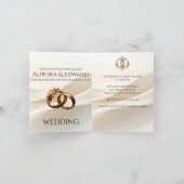 Elegant Photo Wedding Invitation Card – Modern (Binnen)