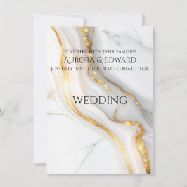 Elegant Photo Wedding Invitation Card – Modern Kaart