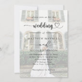 Elegant Photo Wedding Invitation Customizable (Devant)