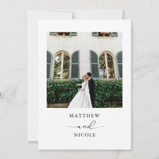 Elegant Photo Wedding Invitation Customizable (Dos)