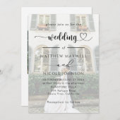 Elegant Photo Wedding Invitation Customizable (Devant / Derrière)