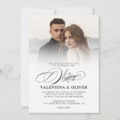 Elegant Photo Wedding Kaart (Voorkant)