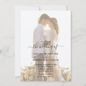 Elegant Photo Wedding Kaart (Voorkant)