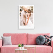 Elegant Photo Wedding Keepsake Canvas Afdruk (Insitu (Woonkamer))