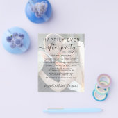 Elegant Photo Wedding Reception Budget Flyer (Enkel)