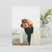 Elegant Photo Wedding Save The Date (Staand voorkant)