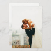 Elegant Photo Wedding Save The Date (Voorkant / Achterkant)