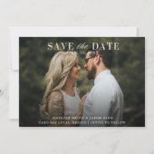Elegant Photo Wedding Save The Date (Voorkant)