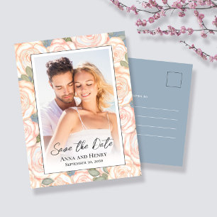 Elegant Photo Wedding Save the Date Briefkaart