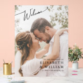 Elegant Photo Wedding Welcome Acryl Bord (Huwelijk)