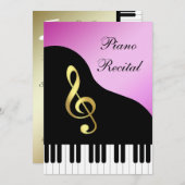 Elegant Piano Kaart (Voorkant / Achterkant)