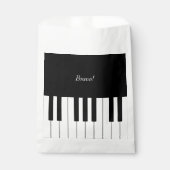 Elegant Piano-toetsenbord - Aangepaste naam en ber Bedankzakje (Voorkant)