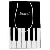 Elegant Piano-toetsenbord - Aangepaste naam en ber Medium Cadeauzakje (Voorkant)