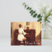 Elégant Piano Vintage Considérant Invitations (Debout devant)