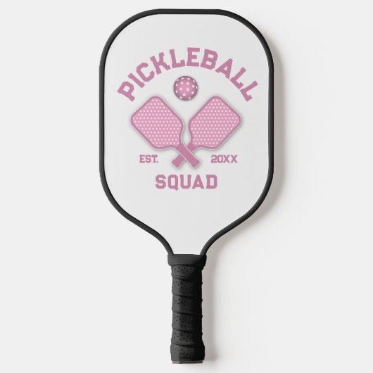 Elegant Pickleball Monogram Ontwerp Paddle (Voorkant)