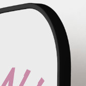 Elegant Pickleball Monogram Ontwerp Paddle (Links Detail)