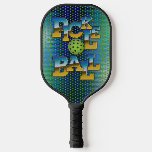 Elegant Pickleball tekst ontwerp Pickleball Paddle (Voorkant)