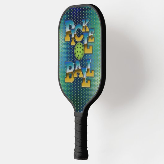 Elegant Pickleball tekst ontwerp Pickleball Paddle (Links)