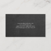Elegant piekbord minimalistisch professioneel visitekaartje (Achterkant)
