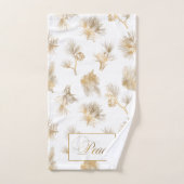 Élégant pin gravé en or (Serviette à main)