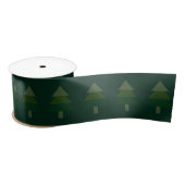 Elegant Pine Green Kerstmis Patroon Lint (Spoel)