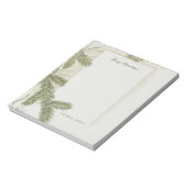  Elegant Pine Greenery Green Deco Kerst Notitieblok (Gedraaid)