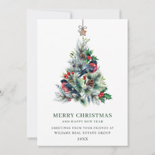 Elegant Pine Tree kerst Corporate Greening Feestdagenkaart