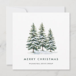 Elegant Pine Tree kerst Corporate Greening Feestdagenkaart