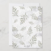 Elegant Pine Tree New Home voor de Feestdagen die Aankondiging (Achterkant)