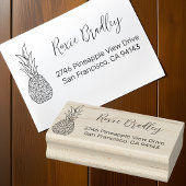 Elegant Pineapple Return-adres Rubberstempel