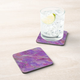 Elegant Pink And Purple Marble Pattern  Bier Onderzetter